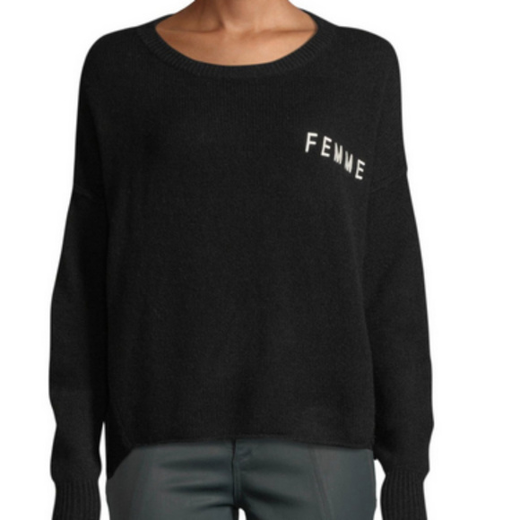 360 Cashmere Sweaters - 360 Cashmere Femme Black Cashmere Sweater
